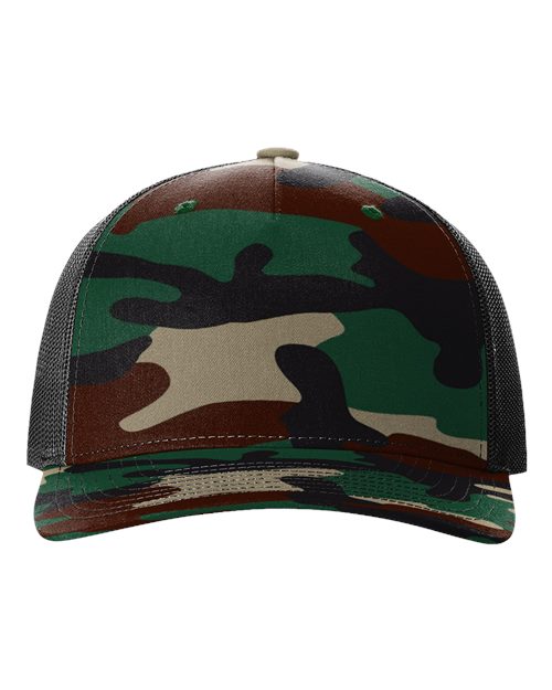 Richardson Printed Five-Panel Trucker Cap 112PFP