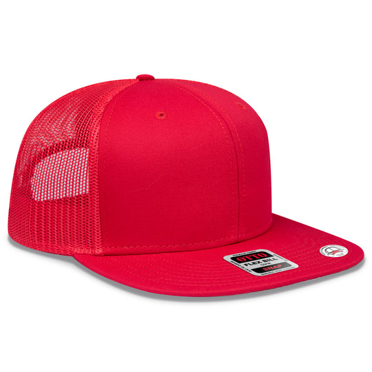 OTTO CAP® OTTO SNAP 6 Panel Pro Style Mesh Back Trucker Snapback Hat