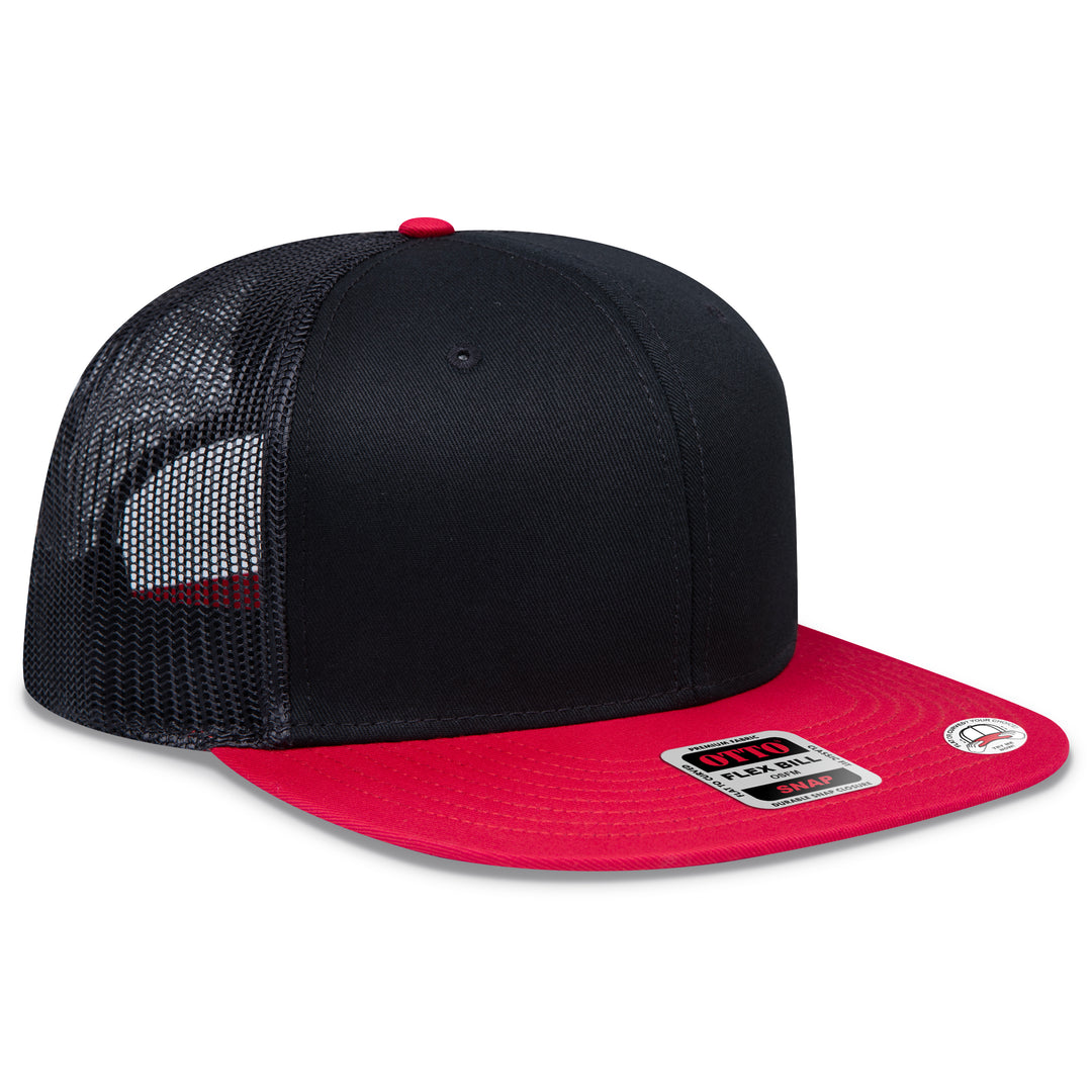 OTTO CAP® OTTO SNAP 6 Panel Pro Style Mesh Back Trucker Snapback Hat