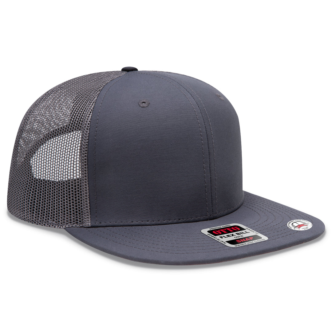 OTTO CAP® OTTO SNAP 6 Panel Pro Style Mesh Back Trucker Snapback Hat