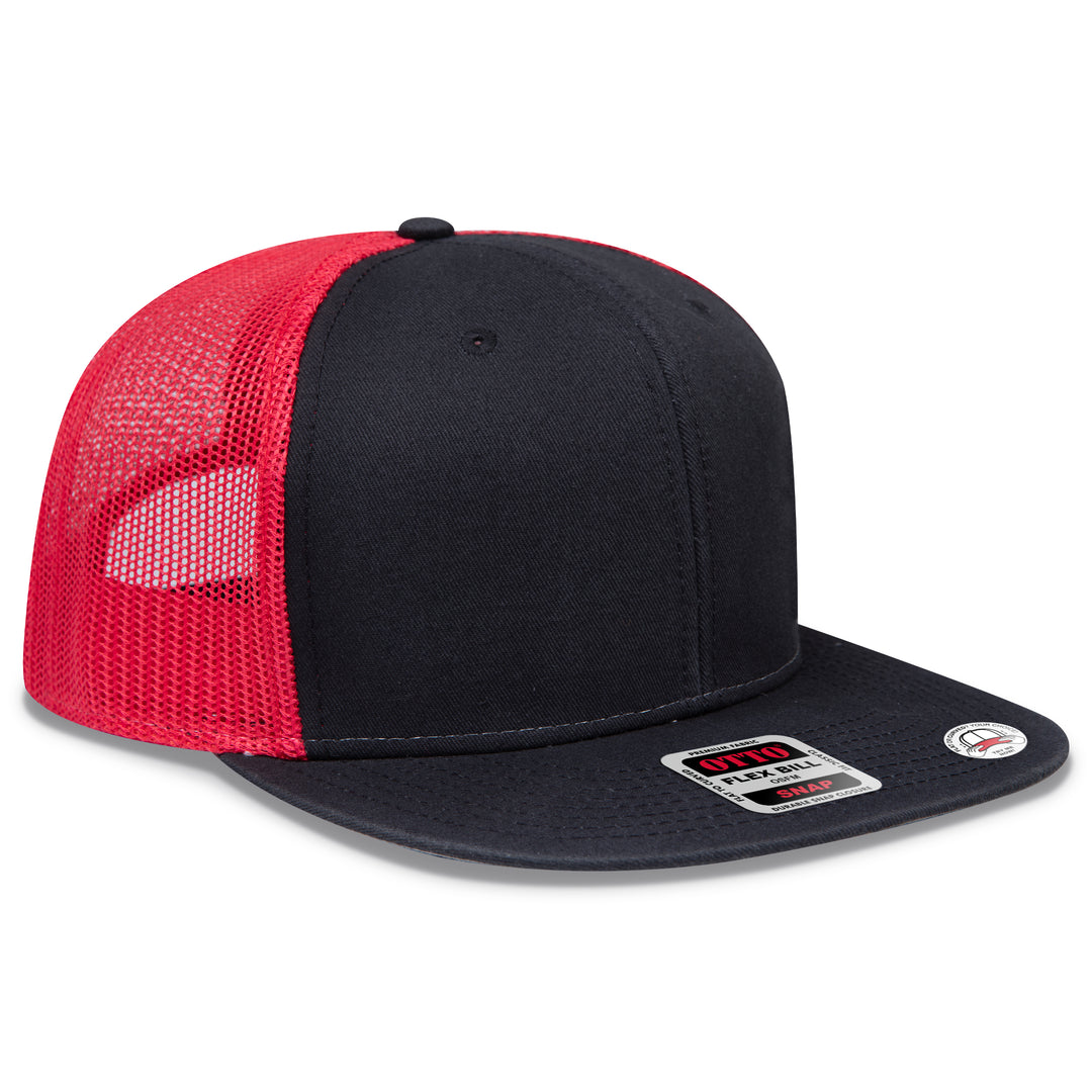 OTTO CAP® OTTO SNAP 6 Panel Pro Style Mesh Back Trucker Snapback Hat