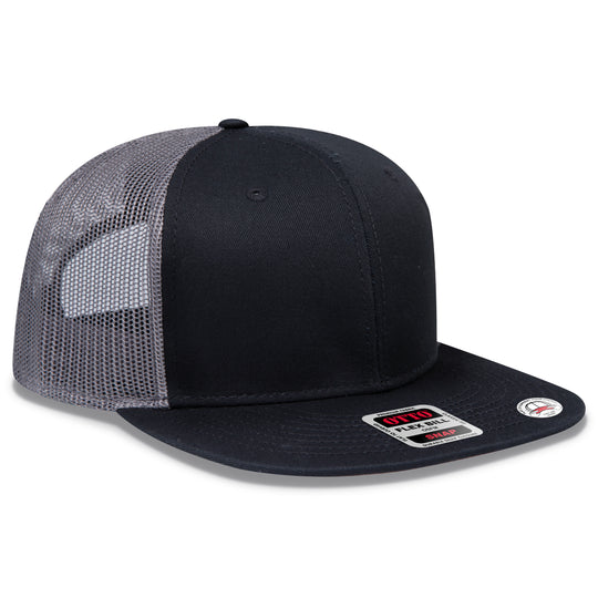OTTO CAP® OTTO SNAP 6 Panel Pro Style Mesh Back Trucker Snapback Hat