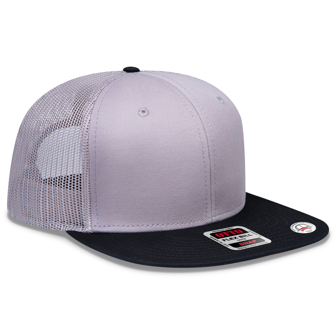 OTTO CAP® OTTO SNAP 6 Panel Pro Style Mesh Back Trucker Snapback Hat