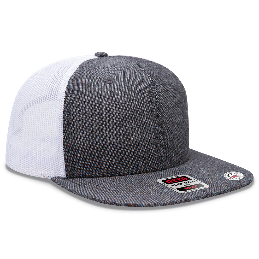 OTTO CAP® OTTO SNAP 6 Panel Pro Style Mesh Back Trucker Snapback Hat