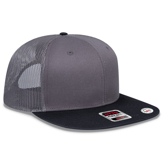 OTTO CAP® OTTO SNAP 6 Panel Pro Style Mesh Back Trucker Snapback Hat