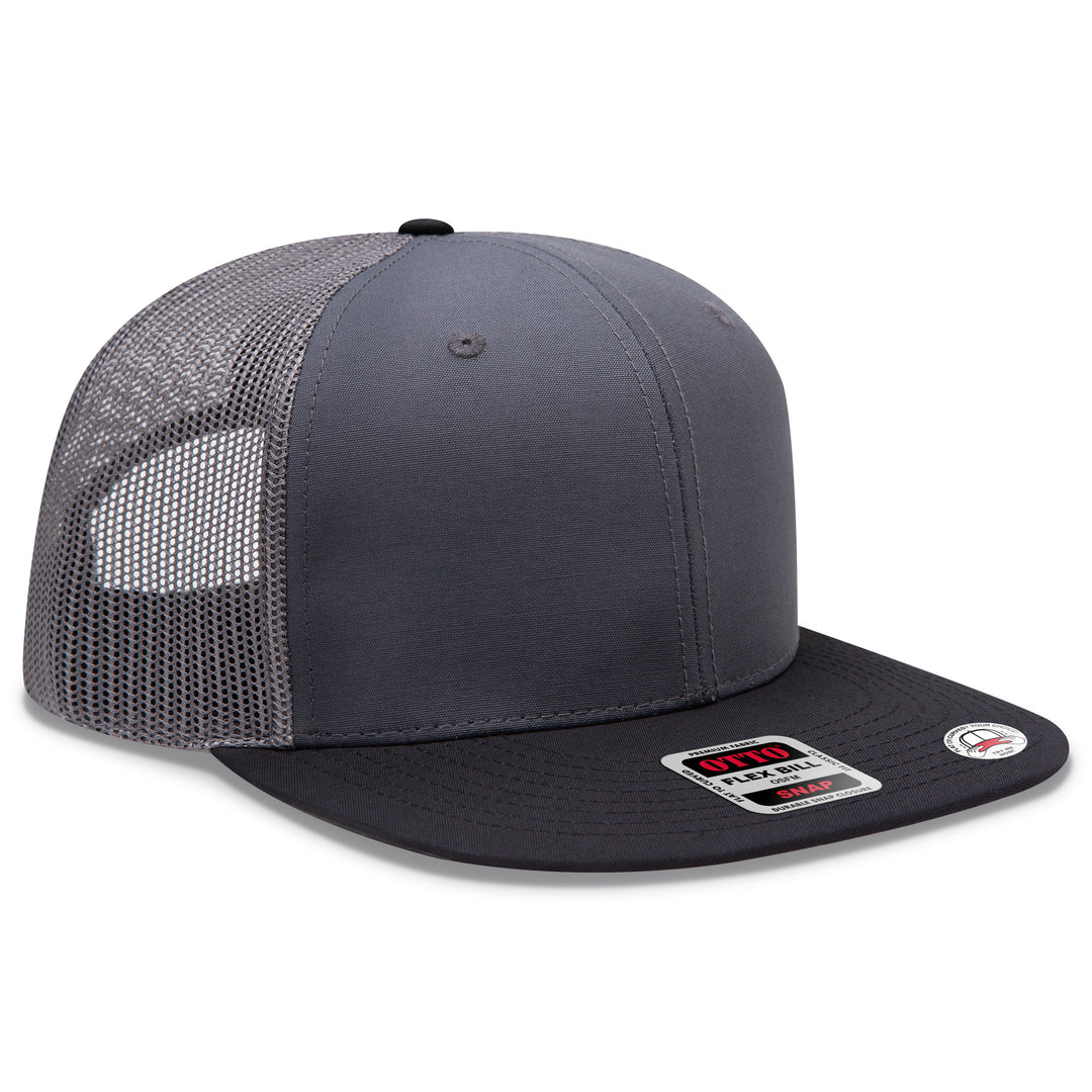 OTTO CAP® OTTO SNAP 6 Panel Pro Style Mesh Back Trucker Snapback Hat