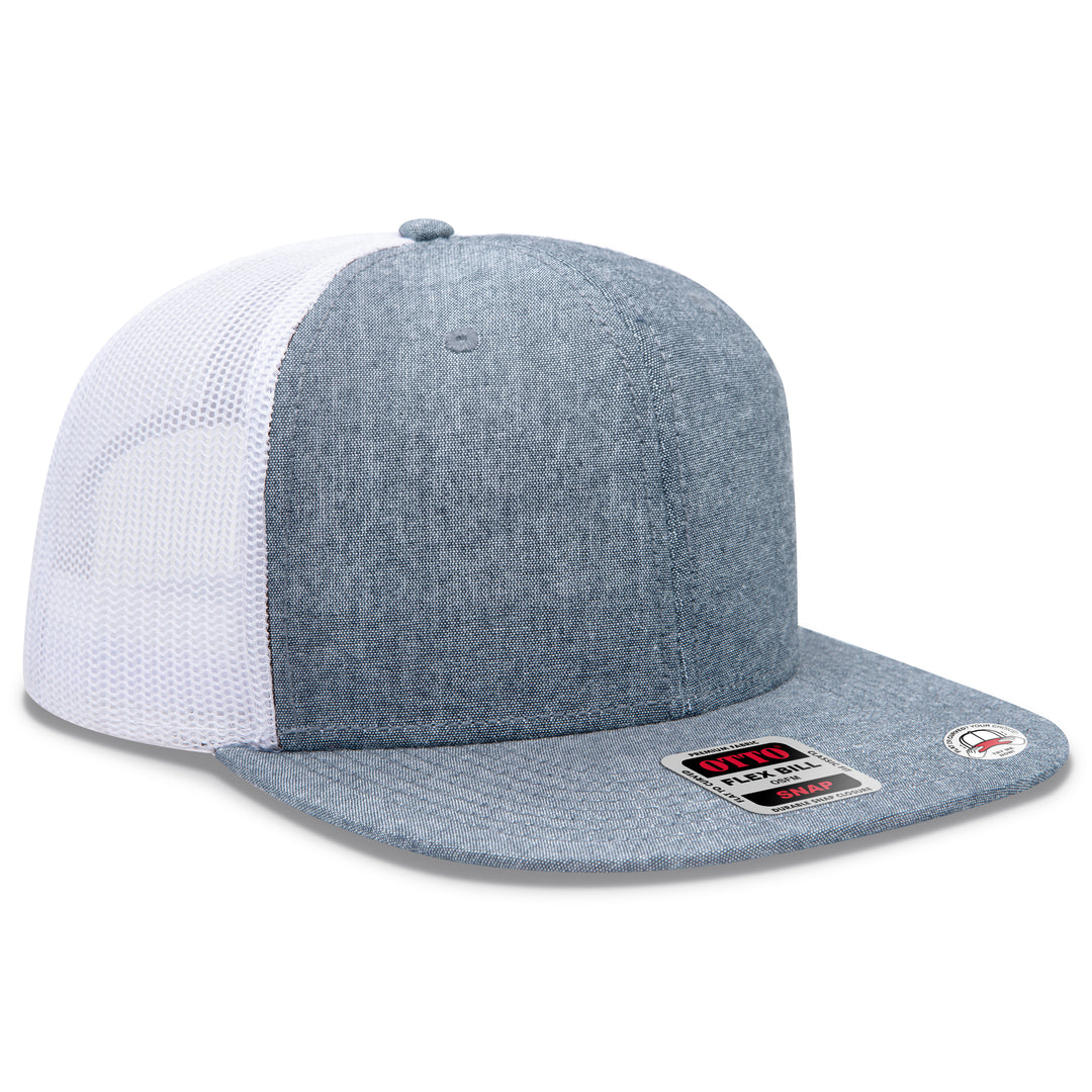 OTTO CAP® OTTO SNAP 6 Panel Pro Style Mesh Back Trucker Snapback Hat