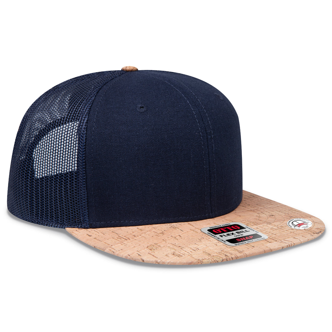 OTTO CAP® OTTO SNAP 6 Panel Pro Style Mesh Back Trucker Snapback Hat