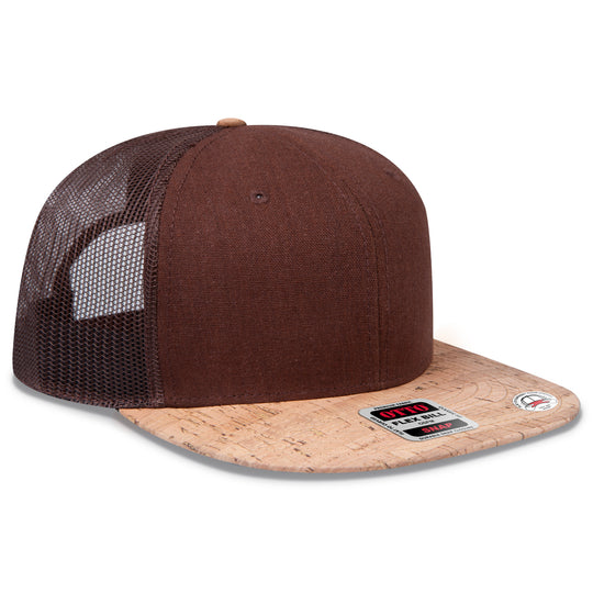 OTTO CAP® OTTO SNAP 6 Panel Pro Style Mesh Back Trucker Snapback Hat