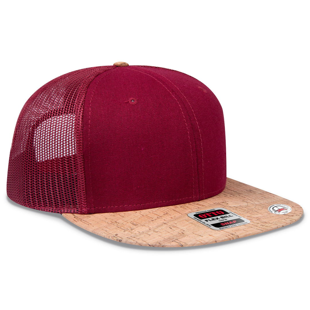 OTTO CAP® OTTO SNAP 6 Panel Pro Style Mesh Back Trucker Snapback Hat