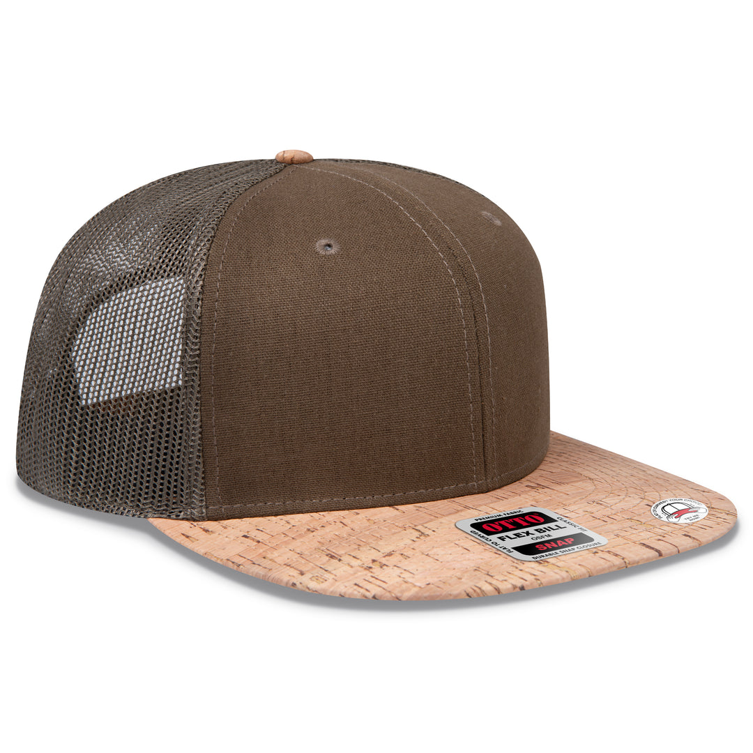 OTTO CAP® OTTO SNAP 6 Panel Pro Style Mesh Back Trucker Snapback Hat