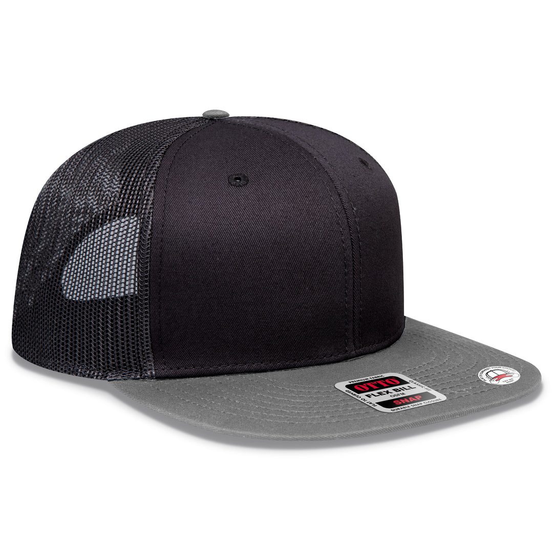 OTTO CAP® OTTO SNAP 6 Panel Pro Style Mesh Back Trucker Snapback Hat