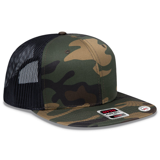 OTTO CAP® OTTO SNAP 6 Panel Pro Style Mesh Back Trucker Snapback Hat