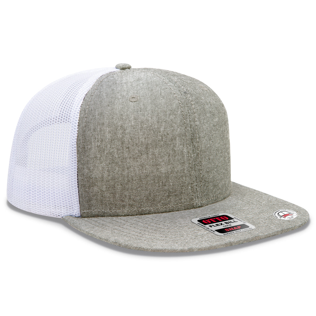 OTTO CAP® OTTO SNAP 6 Panel Pro Style Mesh Back Trucker Snapback Hat