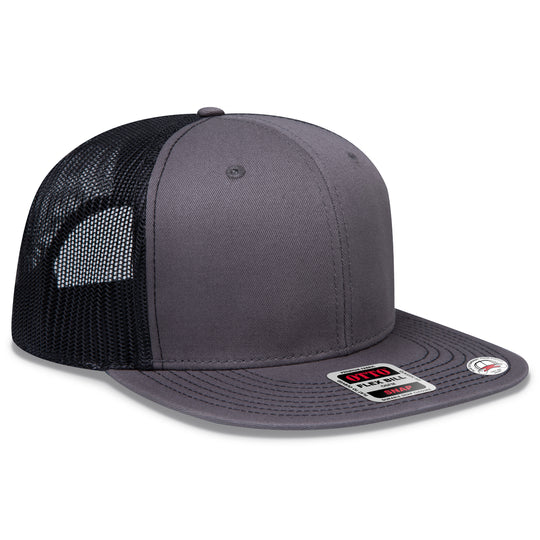 OTTO CAP® OTTO SNAP 6 Panel Pro Style Mesh Back Trucker Snapback Hat