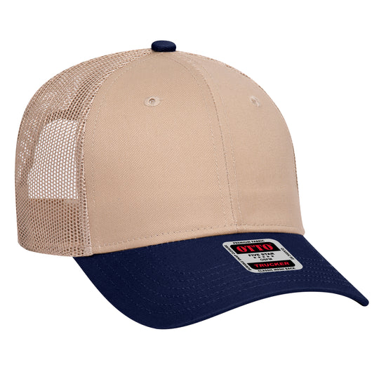 OTTO CAP® 6 Panel Low Profile Mesh Back Trucker Hat