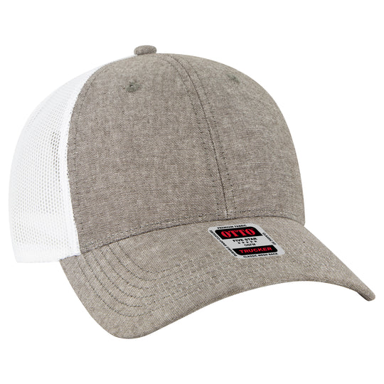 OTTO CAP® 6 Panel Low Profile Mesh Back Trucker Hat