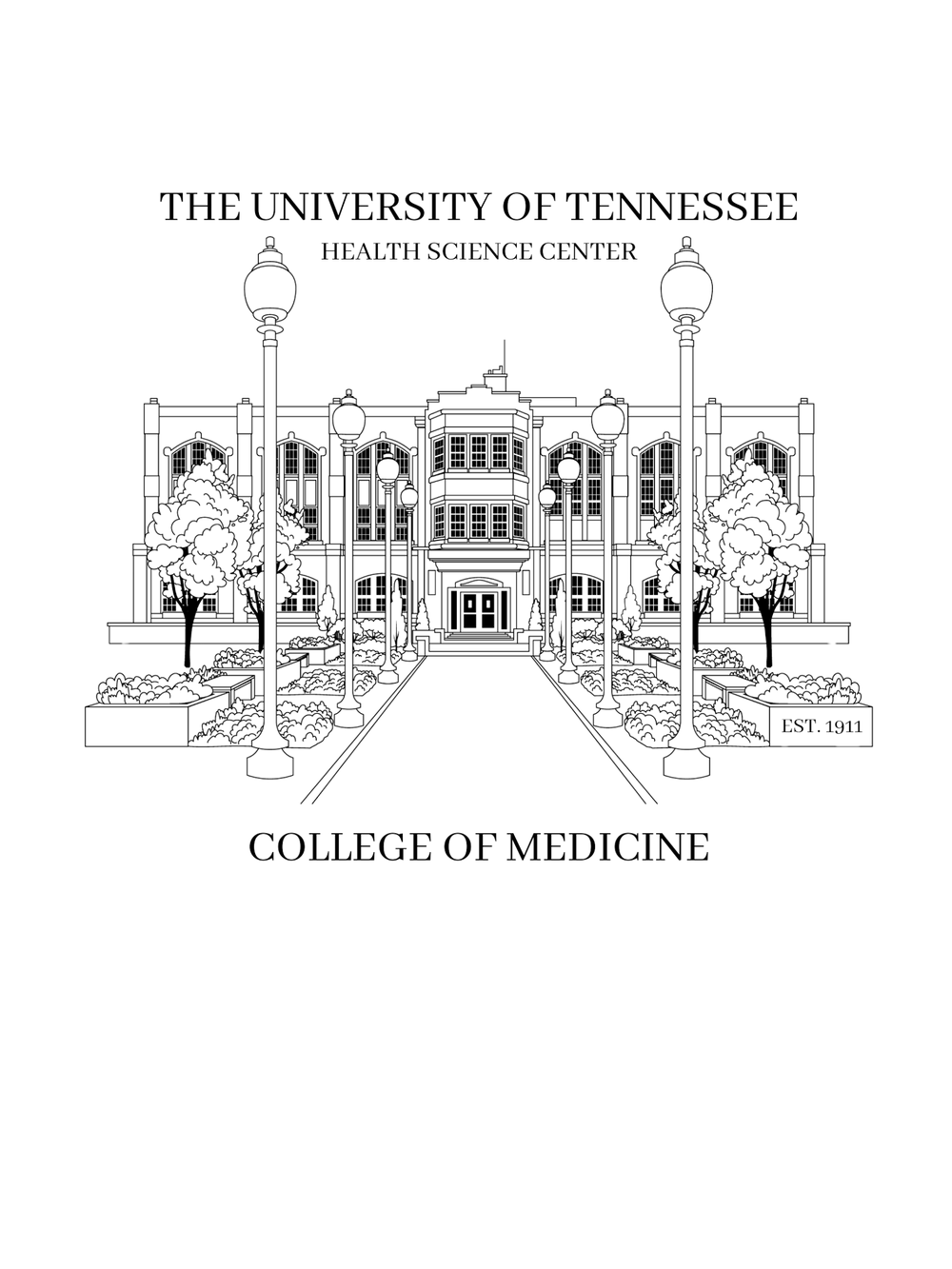 Short Sleeve UTHSC Mooney Courtyard